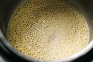 Butter and flour roux in an instant pot.