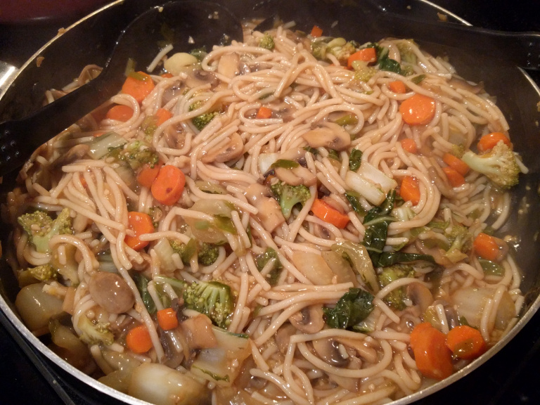 Chinese noodles in ginger garlic sauce recipe